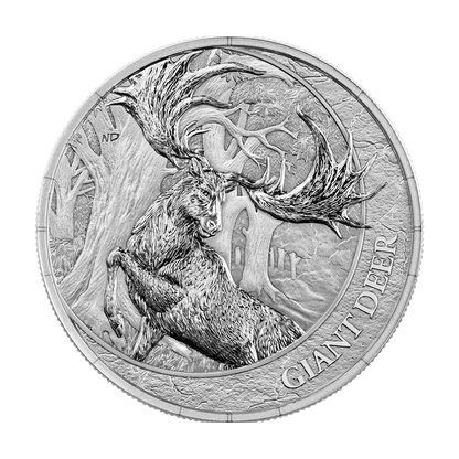 Giant Deer Megafauna 1 Oz Silver Coin 2026 Germania Mint