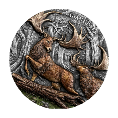 Giant Deer Megafauna 2 Oz Silver Coin 2026 Germania Mint
