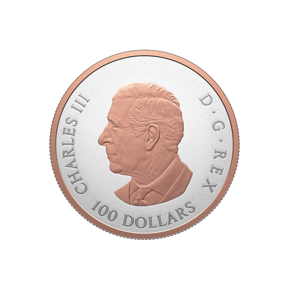 GLEAMING MAPLE LEAVES 10 Oz Fine Silver Coin $100 Canada 2025