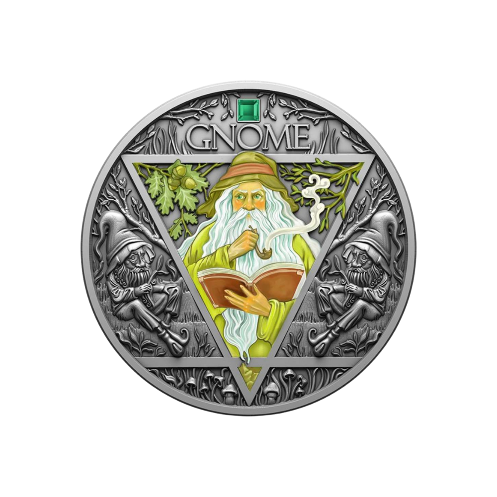 GNOME Elemental series 2 Oz Silver Coin 2000 Francs Cameroon 2024