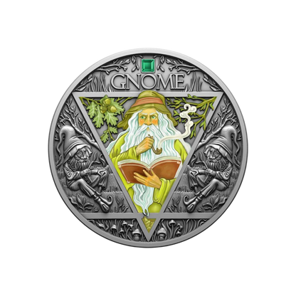 GNOME Elemental series 2 Oz Silver Coin 2000 Francs Cameroon 2024