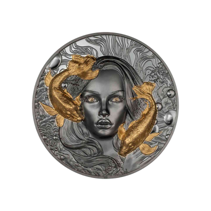GODDESS OF WATER Greek Mythology 2 Oz Silver Coin $10 Palau 2024