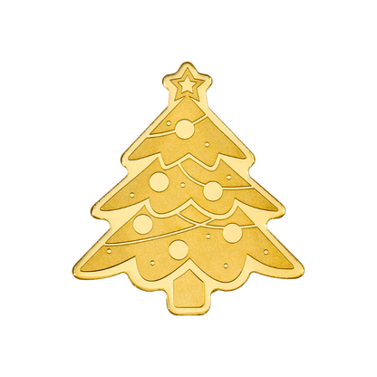 GOLDEN CHRISTMAS TREE Golden Highlights Gold Coin $1 Palau