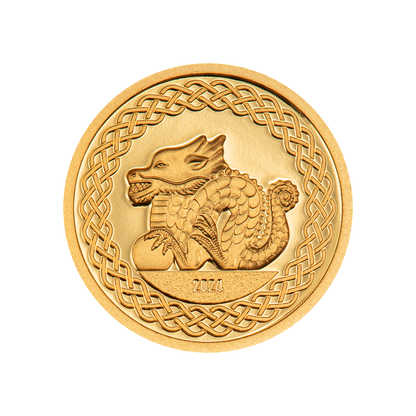 GREAT DRAGON Lunar Collection Gold Coin 1000 Togrog Mongolia 2024