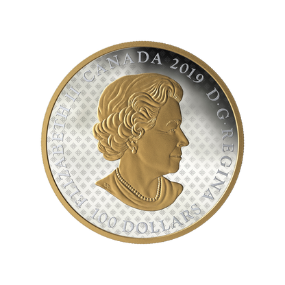 GREAT SEAL OF PROVINCE 10 Oz Silver Coin $100 Canada 2019