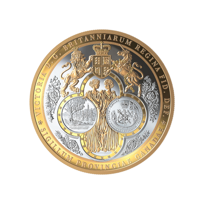 GREAT SEAL OF PROVINCE 10 Oz Silver Coin $100 Canada 2019