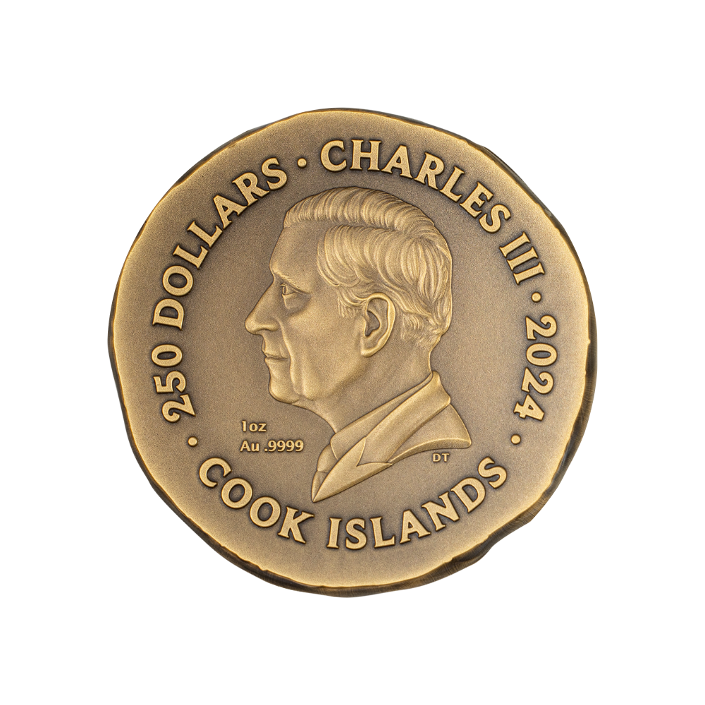 GRYPHON Numismatic Icons 1 Oz Gold Coin $250 Cook Islands 2024