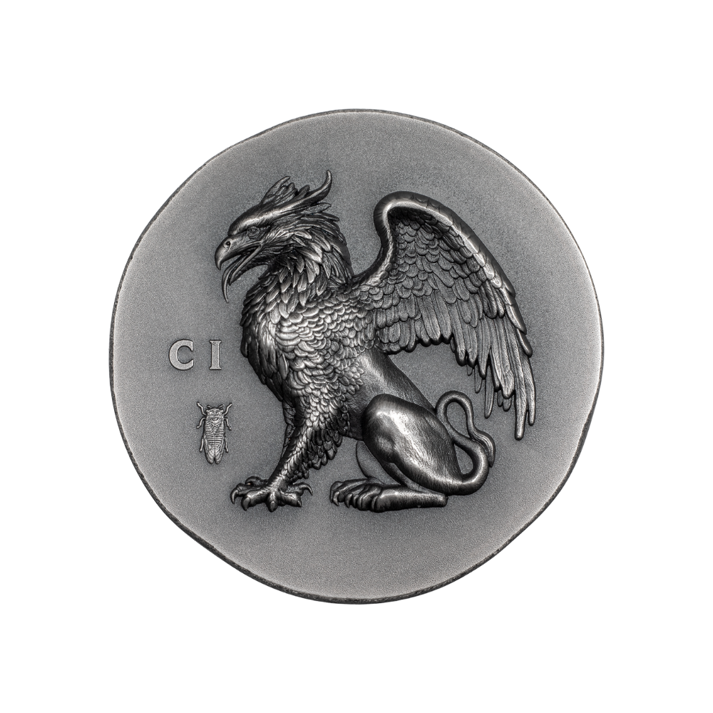 GRYPHON Numismatic Icons 1 Oz Silver Coin $5 Cook Islands 2024