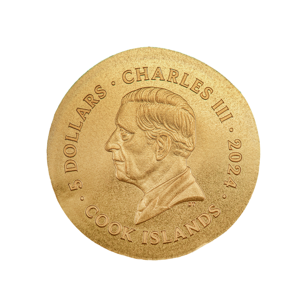 GRYPHON Numismatic Icons Gold Coin $5 Cook Islands 2024