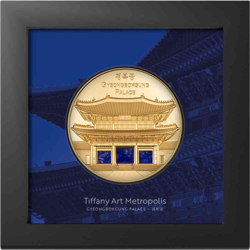Gyeongbokgung Palace Tiffany Art Metropolis 5 Oz Gold Coin 2024