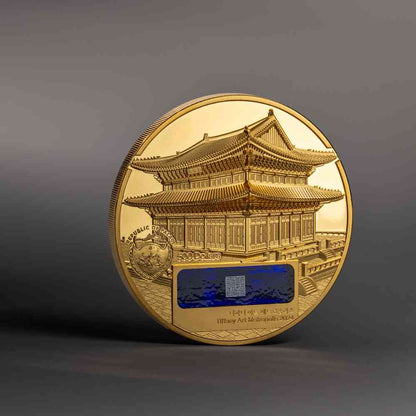 Gyeongbokgung Palace Tiffany Art Metropolis 5 Oz Gold Coin 2024