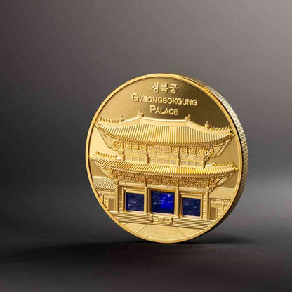 Gyeongbokgung Palace Tiffany Art Metropolis 5 Oz Gold Coin 2024