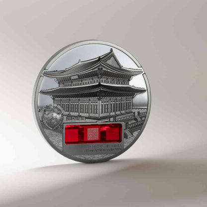 Gyeongbokgung Palace Tiffany Art Metropolis 5 Oz Silver Coin 2024
