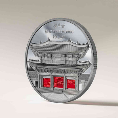Gyeongbokgung Palace Tiffany Art Metropolis 5 Oz Silver Coin 2024