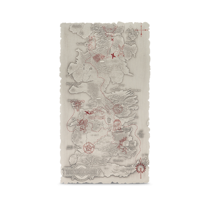 Game of Thrones™ Map of Westeros 5 Oz Pure Silver Collectible Agoro