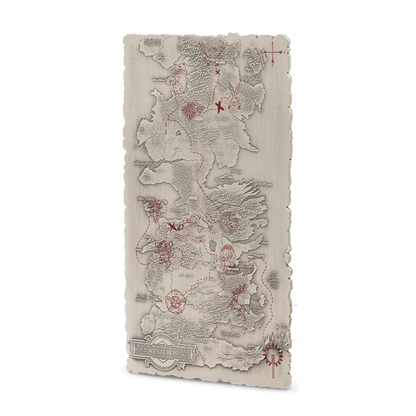 Game of Thrones™ Map of Westeros 5 Oz Pure Silver Collectible Agoro