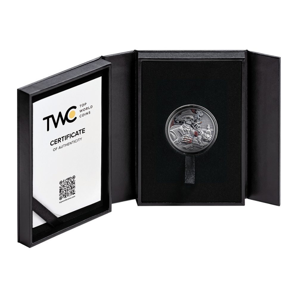 Gangster Memento Mori 1 Oz Silver Coin 2025