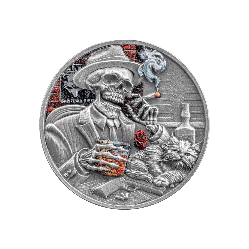 Gangster Memento Mori 1 Oz Silver Coin 2025