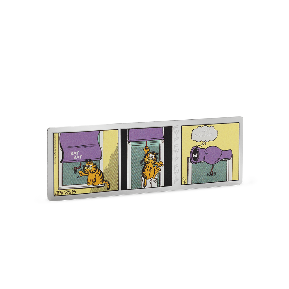 Nickelodeon Garfield 'I Hate Mondays' Silver Collectible