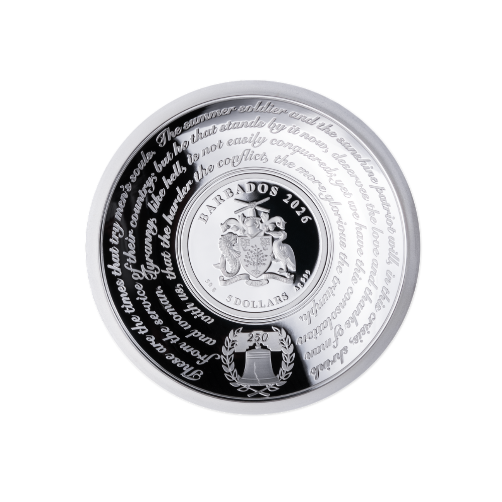 George Washington Crossing The Delaware 50g Silver Coin 2026