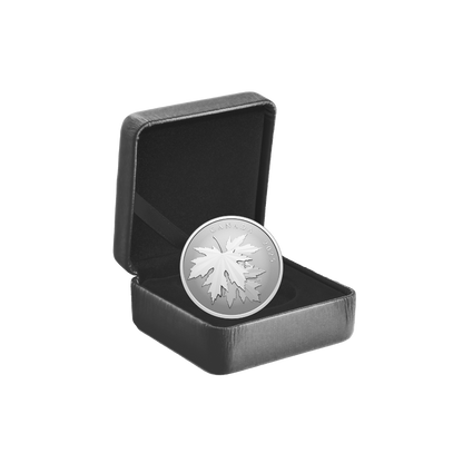 Gleaming Maple Leaves 1/2 Oz Fine Silver Coin $10 Canada 2025