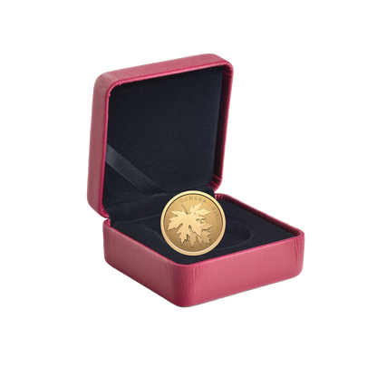 Gleaming Maple Leaves 1/4 Oz Pure Gold Coin 2025 Canada