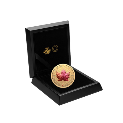 Gold Maple Leaf 1 Oz Pure Gold Ultra High Relief Coin Canada 2026 Royal Canadian Mint
