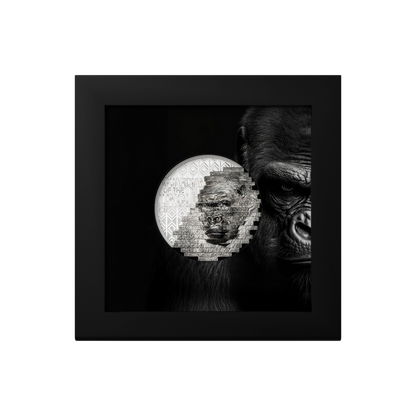 Gorilla Reconstruction 2 Oz Silver Coin $10 Cook Islands 2025