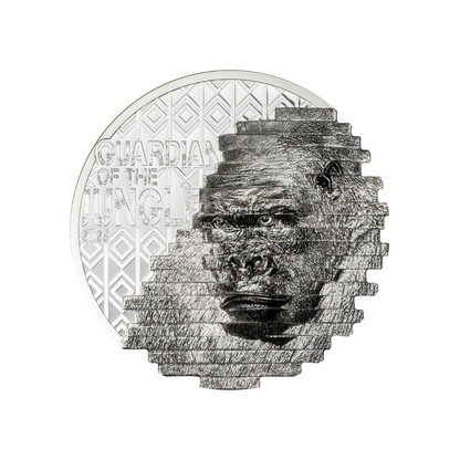 Gorilla Reconstruction 2 Oz Silver Coin $10 Cook Islands 2025