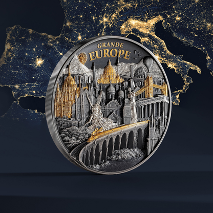 Grande Europe Hidden Treasure 3 Oz Silver Coin 2025 CIT COIN INVEST AG