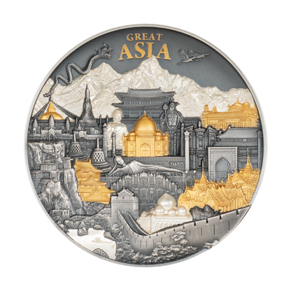 Great Asia Hidden Treasure 3 Oz Silver Coin 2027 CIT COIN INVEST AG