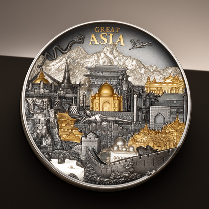 Great Asia Hidden Treasure 3 Oz Silver Coin 2027 CIT COIN INVEST AG