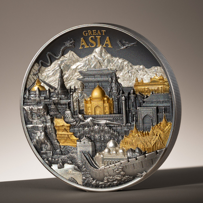 Great Asia Hidden Treasure 3 Oz Silver Coin 2027 CIT COIN INVEST AG