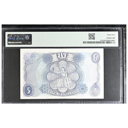 Great Britain 5 Pounds ND 1966-70 Pick 375b Choice VF 35