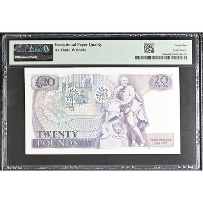 Great Britain 20 Pounds ND 1970-80 Pick 380b Gem UNC 65 EPQ