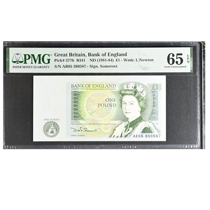 Great Britain 1 Pound ND 1981-84 Pick 377b Gem UNC 65 EPQ