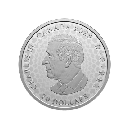 Great Hunters Grey Wolf 1 Oz Fine Silver Ultra High Relief Coin Canada 2025