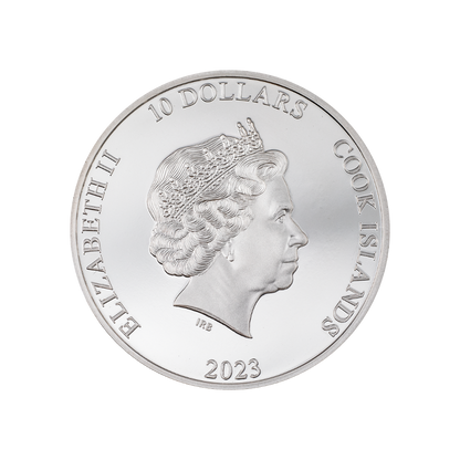 HALF DOME Mountains 2 Oz Silver Coin $10 Cook Islands 2023