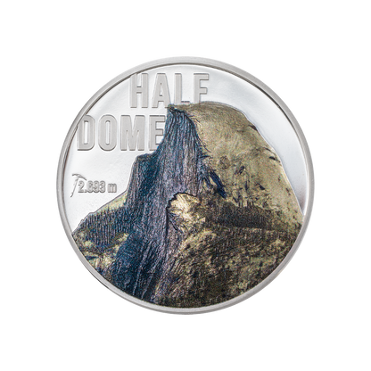 HALF DOME Mountains 2 Oz Silver Coin $10 Cook Islands 2023