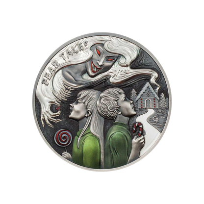 HANSEL AND GRETEL Fear Tales 2 Oz Silver Coin $10 Palau 2021