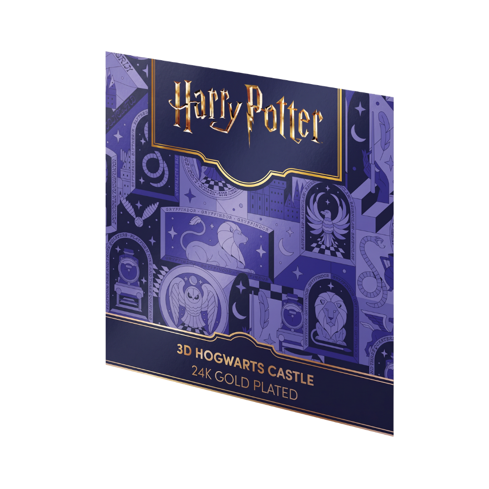 HARRY POTTER 3D Hogwarts Castle 5 Oz Silver Coin MDM