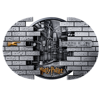HARRY POTTER Diagon Alley 5 Oz Silver Coin 2027 MDM