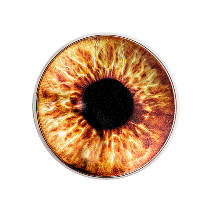 HAZEL BROWN Coloreyezed Eye 1 Oz Silver Coin $5 Palau 2023