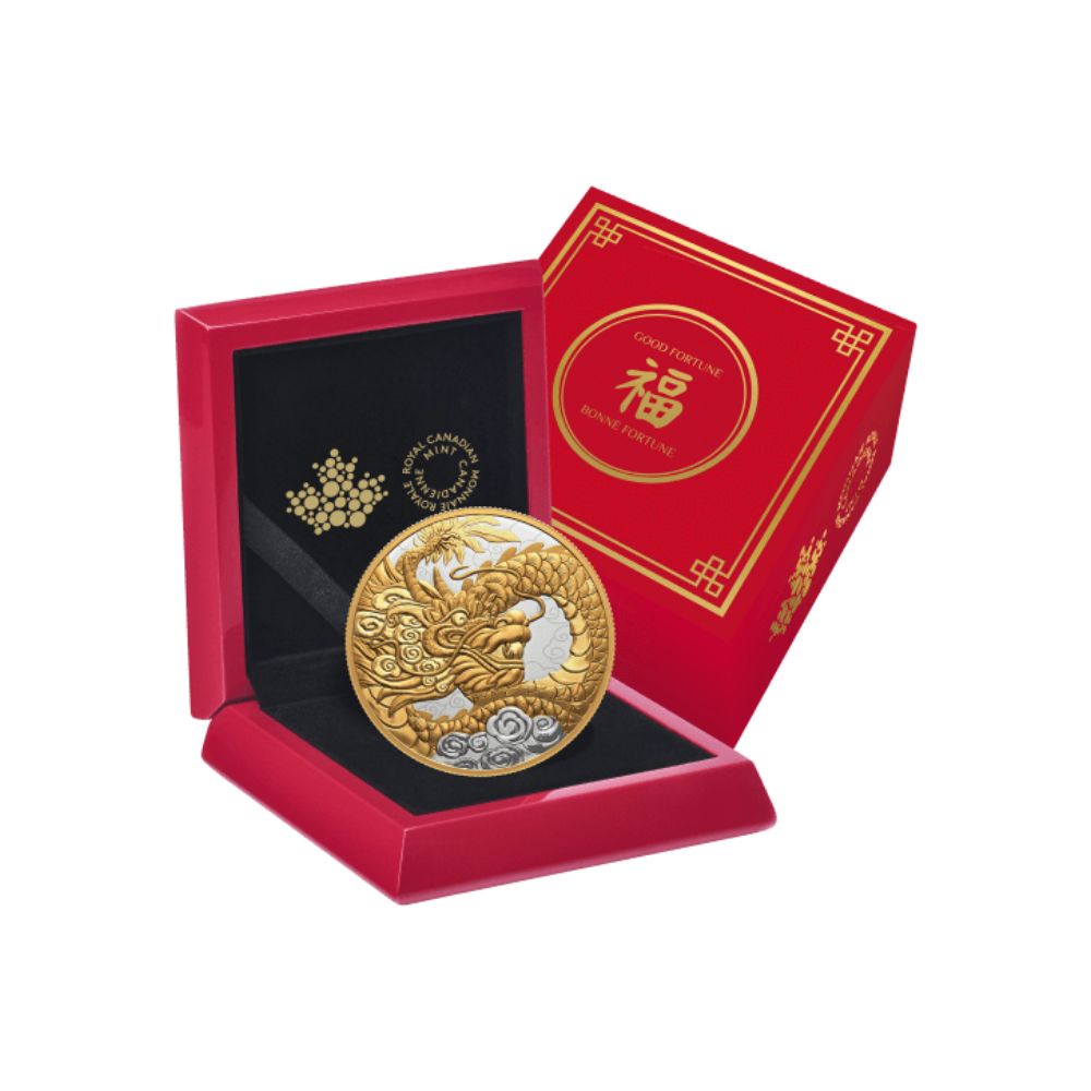 HEAVENLY DRAGON 5 Oz Silver Coin $50 Canada 2023