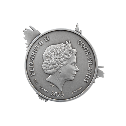 HEDWIG Harry Potter 5 Oz Silver Coin $5 Cook Islands 2023