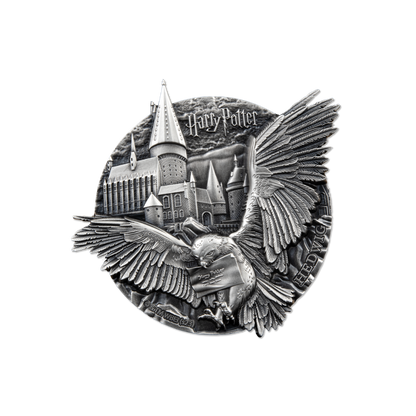 HEDWIG Harry Potter 5 Oz Silver Coin $5 Cook Islands 2023