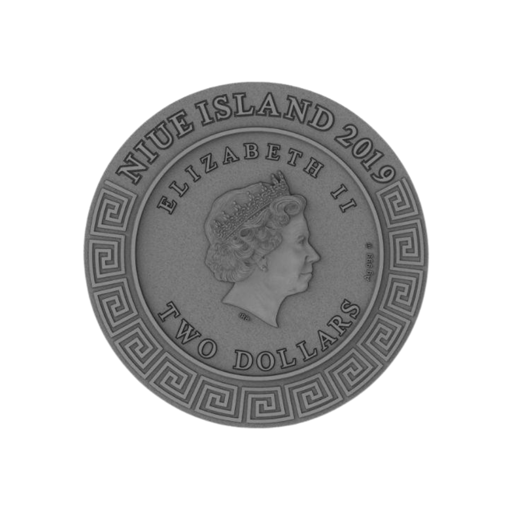 HEPHAESTUS God of blacksmiths Gods 2 Oz Silver Coin $2 Niue 2019