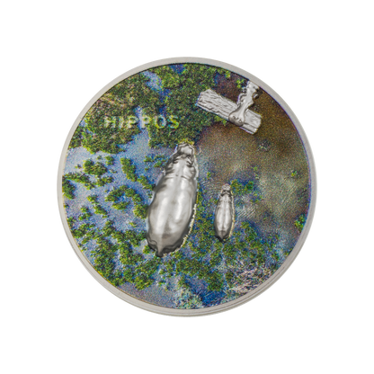 HIPPOS Private Split Views 1 Oz Silver Coin $5 Palau 2023