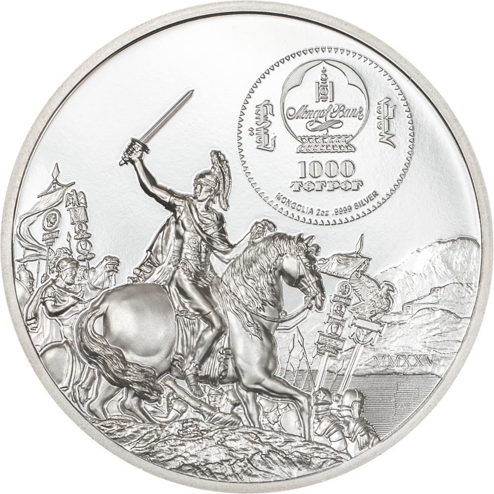Historical Rivalries Brutus vs Caesar 2 oz Silver Coin 2025