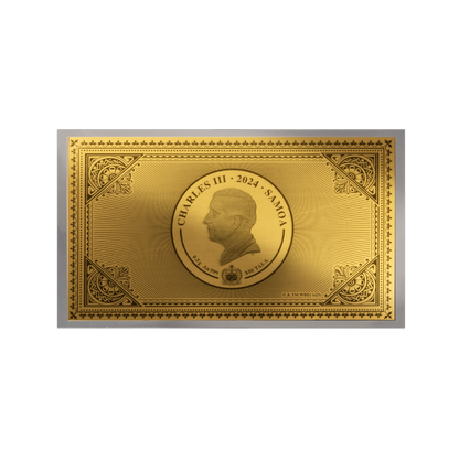 HOGWARTS EXPRESS TICKET 0.5g Gold note $50 Tala Samoa 2024